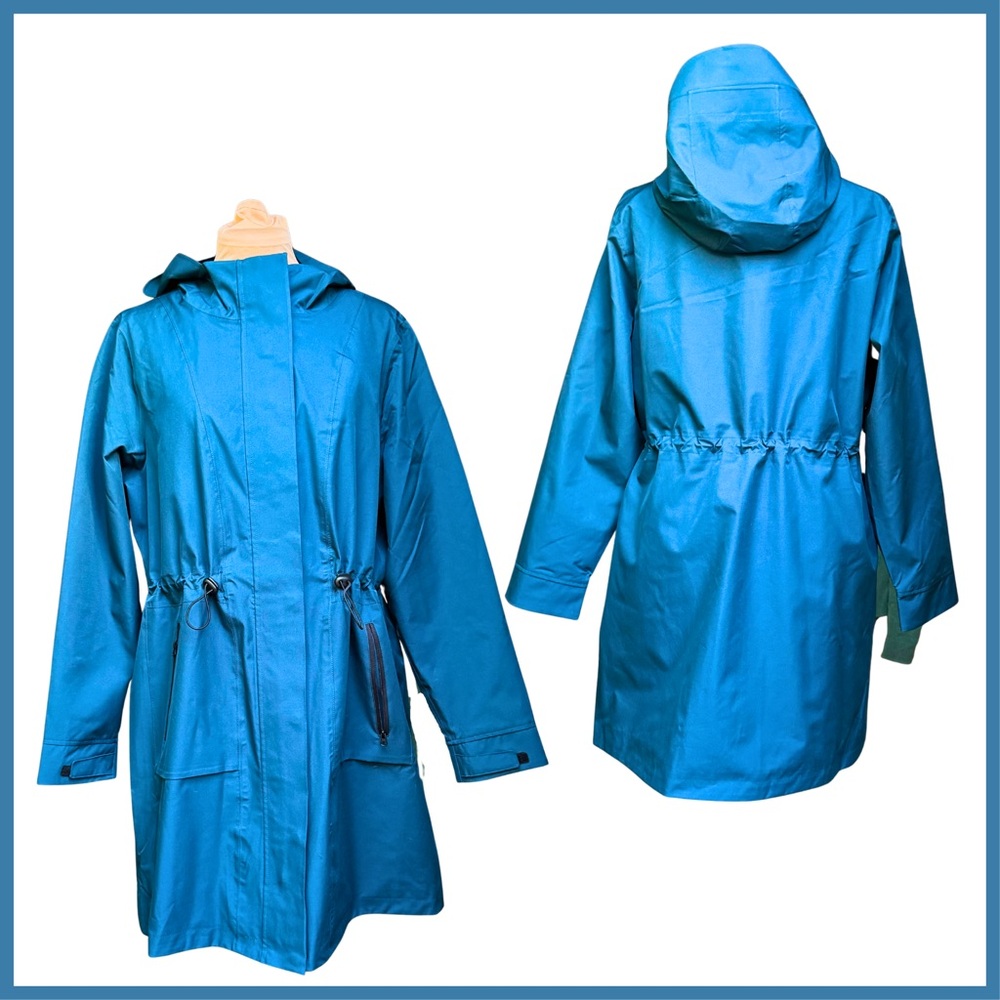 Large - Six Five Tech Teal Blue Windbreaker - EUC